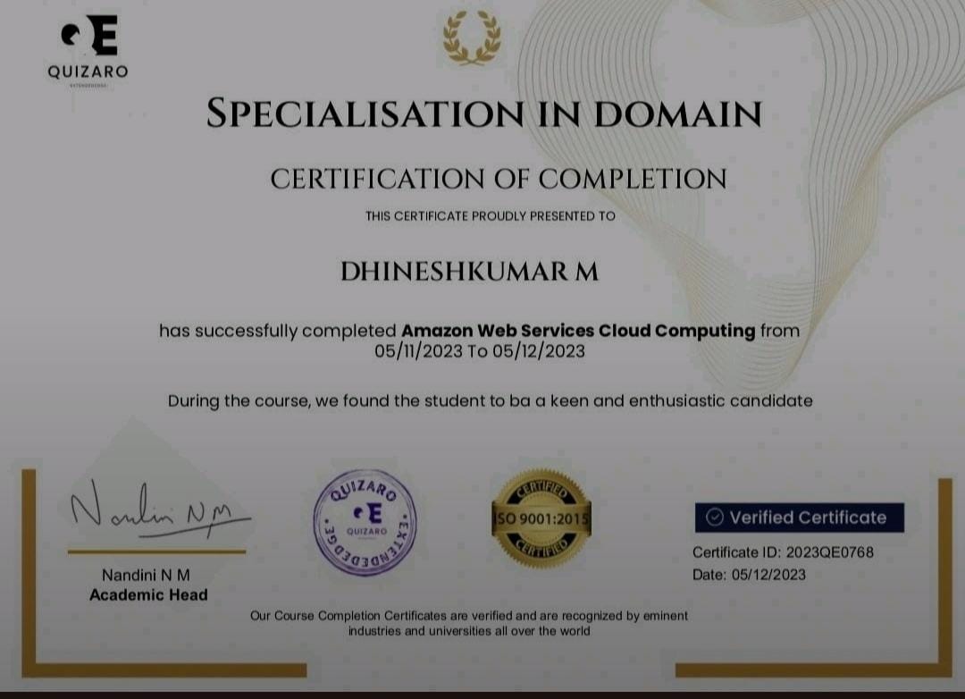 AWS Internship